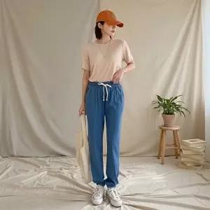 [옷자락]여성 허리밴드 데님 조거팬츠 소프트핏 바지