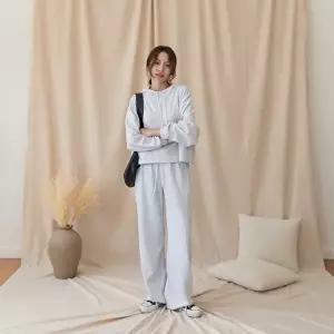 [옷자락]여성절개포켓후드팬츠세트 바지 후디 셋업 후드티