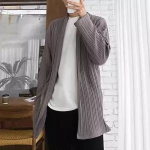 [리빌모아]남자 플리즈 오픈 롱 가디건 5C-CA-Q097-그레이