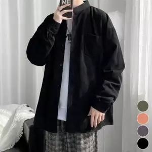 [텐바이텐]남자 셔츠 하이넥 루즈핏 남방 차이나카라 코듀로이