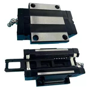 Coavoo HGW15CC 선형 슬라이더 블록 2개의 15mm HG15 플랜지 베어링 2세트 HV15 자체 윤활 방진 오일 박스