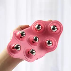 1PC 마사지 볼 제이드 롤러 다리 근육 마사지기 휴식 복부 슬리밍 허리