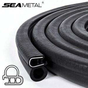 자동차문고무패킹 SEAMETAL 5M 차량용 실란트 씰링 방음 고무 스트립 전구가있는 보트 PVC 측면 도어