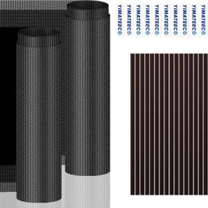 YIMATECO PC 먼지 필터 400x300mm 4팩 DIY 케이스 메쉬 PVC 방진 커버 쿨러 팬 그릴 PCV 400 4pcs 블랙