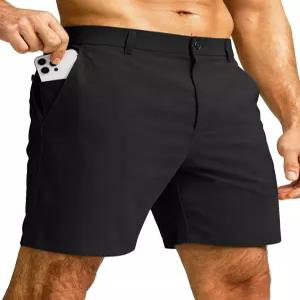 JEMLDL 남성 골프 드레스 반바지 7인치 경량 작업 캐주얼 스트레치 퀵 드라이 포켓 6개