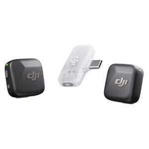 DJI 호환 마이크 미니2 TX 1 모바일 RX 아이폰호환 17 /16 /15 안드로이드 /PC /태블릿 플러그 앤 플레이용 무선 라발리에 300m 전송 초경량 액티브 노이즈 캔슬링 유튜브 브이로그 스트리밍