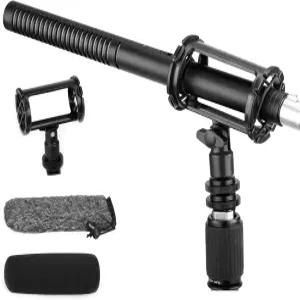 BOYA XLR 마이크 BY-BM6060 슈퍼카디오이드 샷건 콘덴서 카메라 필름 인터뷰 ENG/EFP 야외 녹화용 48V 팬텀