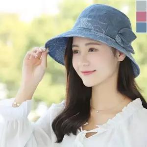 여자 시원한 플라워 썬캡 1P 중년여성 여름 모자 운동썬캡