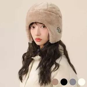 숏비니 겨울 혹한기 귀달이 털모자 귀도리 퍼 방한모자 4컬러
