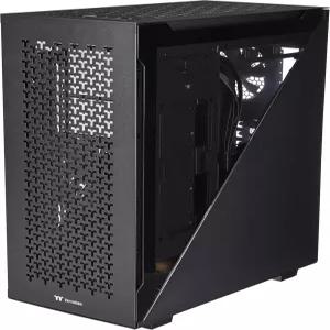 써멀테이크 디바이더 500 TG 에어 블랙 컬러 미드 타워 컴퓨터 케이스 120mm 표준 팬 1개 후면 메쉬 패널