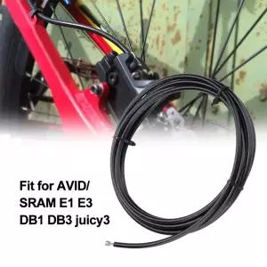 3m 길이 5.0mm 직경 자전거 유압 디스크 브레이크 호스 블랙실버 인서트 키트 브레이크 호스 튜브 AVID E1