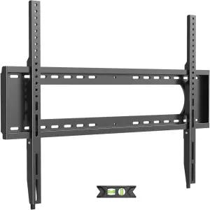 65-120인치 평면 TV용 USX 마운트 고정 벽걸이 최대 220파운드 LBS 로우 프로파일 브래킷 16인치 18인치