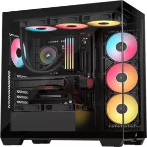 CORSAIR 3500X RS-R ARGB 미드타워 PC 케이스 - 사전 설치된 팬 3개 GPU 안티 사그 암 최대 10배 120mm