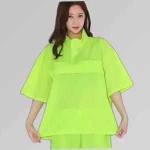 여성 바람막이 형광 스포츠 아노락