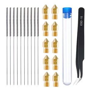 10개입 4mm 황동 노즐 압출기 청소 바늘 3D 부품 프린터 V2 아넷 3S A8 21개입 세트 프로 엔더 CR10