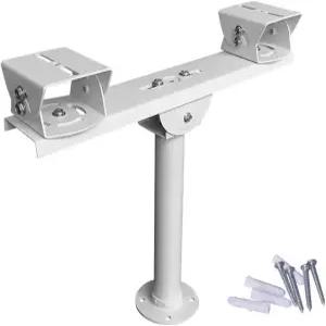 CCTV 듀얼 카메라 마운트 T형 브래킷 금속 강철 1~2 수평 크로스바 연장 바 암 벽 장착