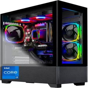 Skytech 게이밍 PC 데스크톱 - 인텔 코어 i7 12700F 2.1GHz 엔비디아 RTX 4070 Ti 1TB NVME SSD 16GB DDR4