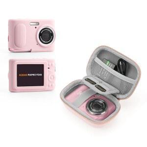 디지털 카메라용 SQERO 카메라 케이스 키트 코닥 kodak PIXPRO FZ45 부드러운 실리콘 커버가 있는 하드 렌즈 보호 디자인 SD 카드 수납 여행용 귀여운 가방 소형