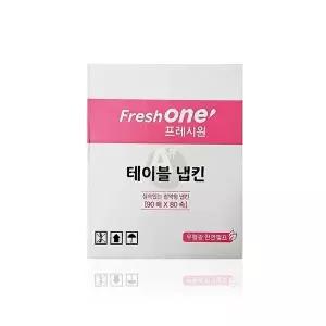TBZ 프레시원 테이블냅킨 1BOX 90매X80속 업소용넵킨 식당용네프킨 음식점티슈 음식점냅킨