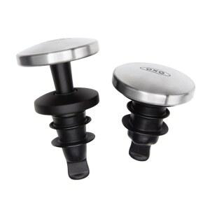 OXO Steel 누수 방지 확장 와인 스토퍼(2팩)