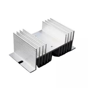10A에서 80A 라디에이터용 1PC 형상 알루미늄 단상 고체 상태 릴레이 SSR 히트 싱크 베이스 소형 열