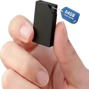 64GB 메모리 USB 충전 음성 활성화 녹음기 미니 소형 사각형 회의 강연 및 인터뷰 포함 고니클리 디지털 1
