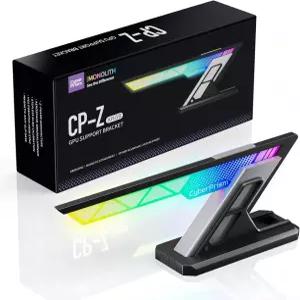 사이버프리즘 모노리스 ARGB GPU 지원 브래킷 PC 게임 설정용 안티 사그 그래픽 카드 홀더 75-125mm 조절