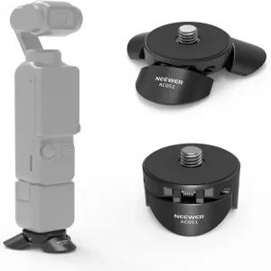 니워 미니 삼각대 DJI 오스모 포켓 4 및 3과 호환 소형 데스크톱 짐벌 카메라 홀더 마운트 스탠드 1/4인치