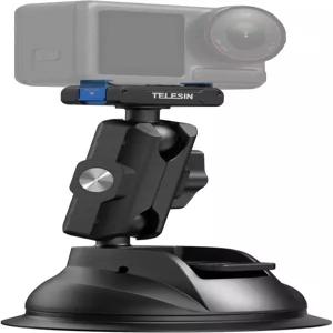 DJI 액션 6 5 프로/4/3용 TELESIN 석션 컵 자동차 마운트 - 강력한 마그네틱 베이스 360 조절 가능한 듀얼