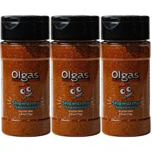 OLGA의 샤와르마 조미료 블렌드 닭고기 소고기 양고기 채소 및 마리네이드용 정통 중동 향신료 믹스 소금