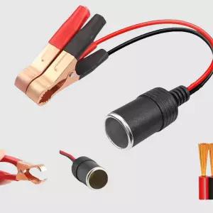 12V 고출력 순동 자동차 배터리 클립 어댑터 시가 라이터 소켓용 범용 랜덤 커넥터 헤드