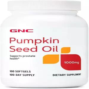 GNC 호박씨 오일 1000mg 보충제 전립선 지원 100인분 제공
