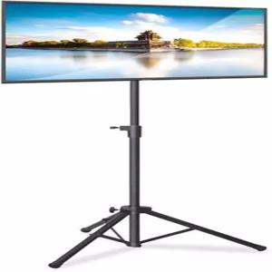 Pyle 프리미엄 LCD 평판 TV 삼각대 스탠드 휴대용 및 접이식 마운트 최대 32인치 LCD/LED 평면 조절 가능한