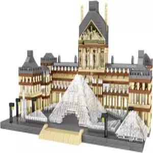 DovOb 건축 루브르 마이크로 빌딩 블록 세트 2885PCS - 와 성인을 위한 세계적으로 유명한 모델 장난감