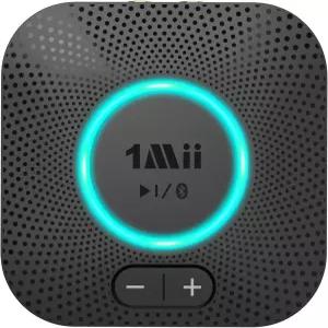 가정용 음악 스트리밍 시스템용 1Mii B06S Bluetooth 5.3 수신기 aptX HD 저지연 볼륨 제어 및 RCA/3.5mm