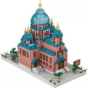제니틴 빌딩 블록 세트 건축 성 소피아 대성당 모델 마이크로 미니 1515 PCS 컬렉션 키트