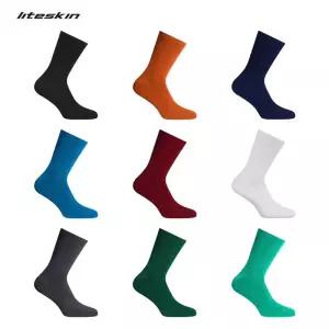 Liteskin Aero 사이클링 양말 남성 여성 자전거 도로 MTB 레이스 러닝 축구 스포츠 미끄럼 방지 압축