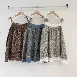 마킷3 스커트 이성 상의 쉬폰치마 나시 봄철 레이스 이너로 플라워 레이어드 JEN1