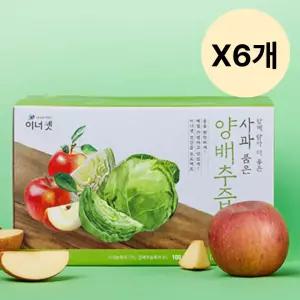 휴온스 사과품은 양배추즙 야채 주스 100ml 24포 X6개 BNS