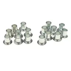16 조각 8mm 철 인라인 롤러 스케이트 휠 액세서리 센터 베어링 부싱 스페이서 내구성 신발 교체 부품