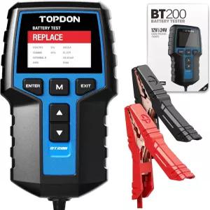 자동차 배터리 테스터 24V 2V 부하 TOPDON BT200 002000CCA 교류 발전기 디지털 분석기 충전 크랭킹 시스템
