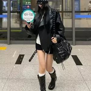가을 빈티지 여성용 가죽 자켓 재킷 DUCHI3