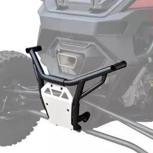 폴리스 RZR 프로 R/R4용 SAUTVS 리어 범퍼 복합 헤비 듀티 블랙 브러시 가드 프로텍터 로우 프로파일 프리