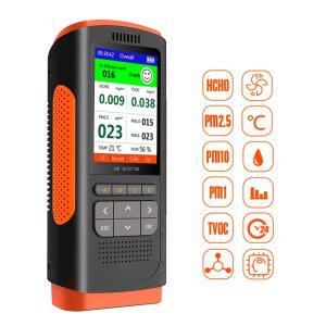 가스계량기 측정기 24시간 휴대용 가정용 5IN1 고정밀 공기 측정 HCHO PM2 TVOC 510 CO2