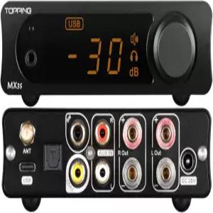 MX3s 앰프 62W x 2 클래스 D 전원 서브우퍼 출시 700mW 헤드폰 24비트/192kHz AKM USB C DAC 블루투스 지원