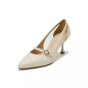 탠디본사 소가죽 펌프스 아이보리  726002 C-1102 (7cm)