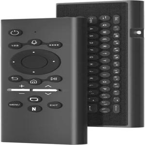 스마트 TV 리모컨 교체용 모든 호환되는 BOXT 미니 무선 키보드 백라이트 USB C 충전식 매트 피니시