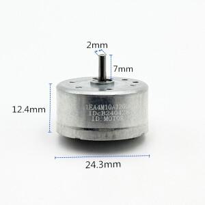 1PC DC 1.5V 3V 6V 마이크로 미니 300 모터 6900RPM 태양 전지 패널 24mm RF-300-1D390 라운드 저소음 DIY