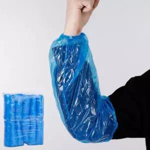 블루 비닐 일회용 방수 팔토시 100매 주방 청소 작업용 위생 암 커버