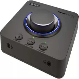 사운드 블라스터 X4 HiRes 24bit /92kHz DAC 외장 USB 및 카드 암프 멀티채널 서라운드 디스코드 7 PC